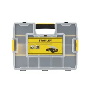 Stanley Sortmaster Black & yellow Organiser with 7 compartments