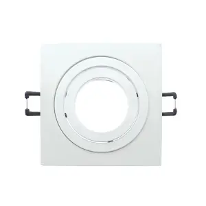 Luminosa Helium Recessed Downlight Light White Squared