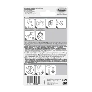 3M Command Decorating White Adhesive clip, Pack of 20