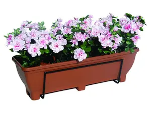 Balcony/Fence Holder - Plain Back Planter Holder - Terracotta