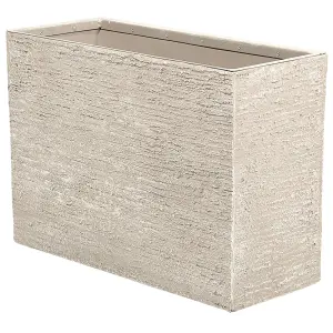 Rectangular Plant Pot 29 x 70 x 50 cm Beige EDESSA