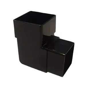 FreeFlow Black Square Downpipe 92.5 Degree Offset Bend, Rain Water Systems