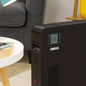 Zanussi Convector Heater 2300W Electric Radiator with Timer & Remote Black ZCVH4002B