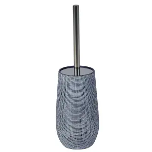 Showerdrape Denim Blue Toilet Brush & Holder