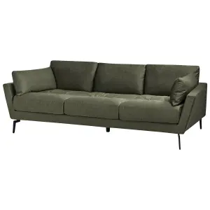 4 Seater Fabric Sofa Green NENOLA