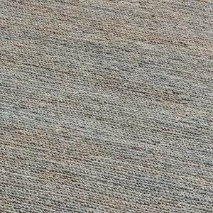 Jute Silver Plain Handmade Modern Rug for Bedroom & Living Room-200cm X 300cm