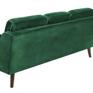 3 Seater Velvet Sofa Green LOKKA