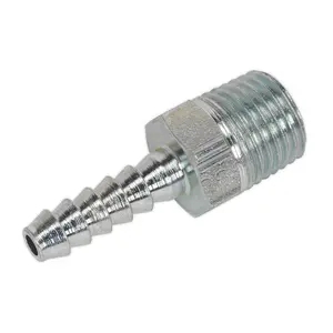 Sealey Screwed Tailpiece Male 1/4"BSPT - 3/16" Hose Pack of 5 AC38