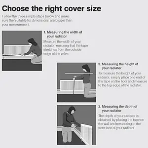 Cambridge Medium White Traditional Radiator cover 936mm(H) 2000mm(W) 220mm(D)