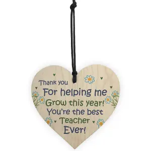 Teacher Gift Special Thank You Gift For Nursery Teacher Assistant Wood Heart Keepsake