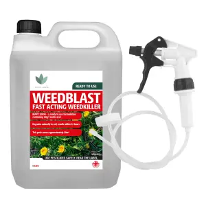 Weedblast Fast Acting Weedkiller 5 Litre with Long Hose Trigger