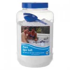 AQUASPARKLE  PURE SPA SALT 1 X 5kg anti caking clear jacuzzi hot tub