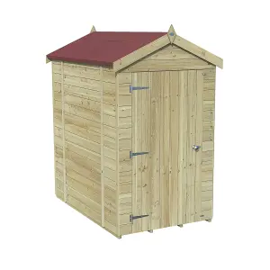 Forest Garden Timberdale 6x4 ft Apex Wooden Shed with floor (Base included) - Assembly service included