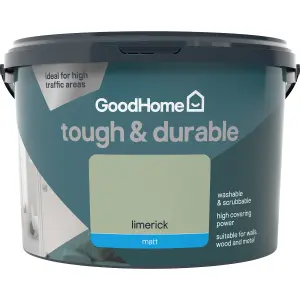 GoodHome Durable Limerick Matt Emulsion paint, 2.5L