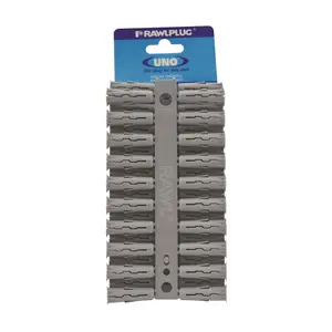 Rawlplug Universal Plug (Pack Of 80) Grey (10 x 36mm)