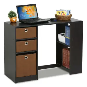 Furinno Modern Computer Study Desk, Espresso