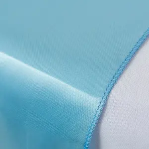 Neel Blue 11x 108 Inch Plain Satin Silk Table Runner, Baby Blue