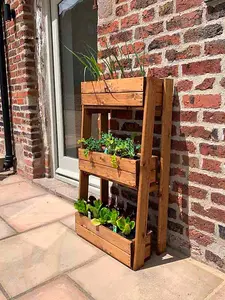 Regular Herb Garden Planter - W56 x D34 x H99 - Redwood