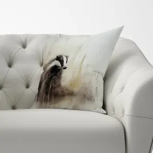 Badger Watercolour Cushions 60cm x 60cm