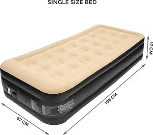 Inflatable Single High Raised Blow Up Airbed | Dennyshop UK