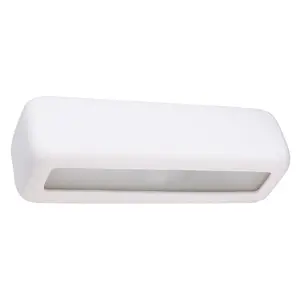 Subani Ceramic White 1 Light Classic Wall Light