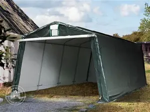 3,3x6,2m Portable Garage Dark Green PE 450