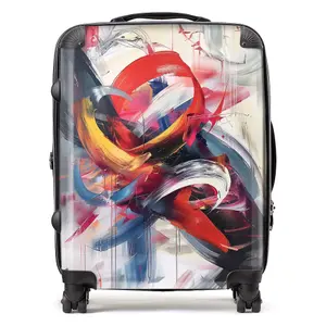 Swirling Symphony Of Colours Suitcase - Large