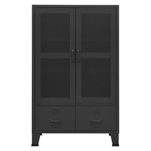 Berkfield Industrial Storage Cabinet Black 70x40x115 cm Metal