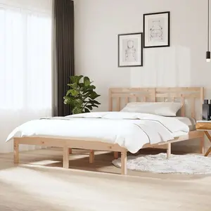 Berkfield Bed Frame Solid Wood Pine 120x200 cm