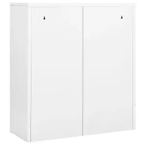 Berkfield Office Cabinet White 90x40x102 cm Steel