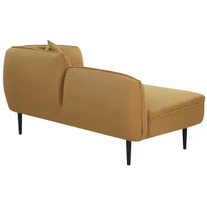 Right Hand Boucle Chaise Lounge Mustard CHEVANNES