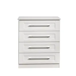 Ripon 4 Drawer Chest in White Ash (Ready Assembled)