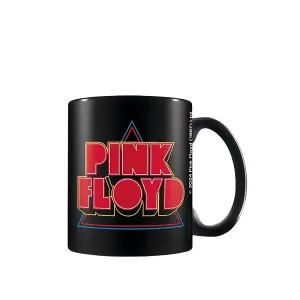 Pink Floyd Retro Logo Ceramic Mug Red (One Size)