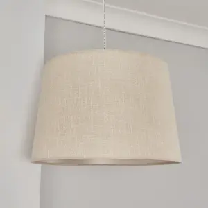 Inlight Petra Natural Woven effect Slubby Light shade (D)40cm