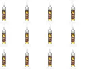 Everbuild Everflex 115 Contract GP Building Mastic, Brown, 285 ml  MASBN(n) (Pack of 12)