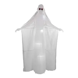 Tall Ghost Bribe with Red Eyes Outdoor Inflatable for Halloween 240cm