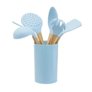 Maison by Premier Zing 7Pc Pastel Blue Utensil Set