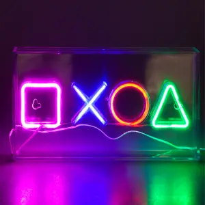 Neon Gamer Playstation Light Sign Wall Mounted or Free Standing