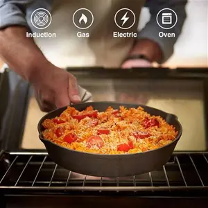 Seasoned Cast Iron Skillet Pan