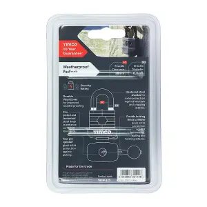 Timco - Weatherproof Padlock (Size 40mm - 1 Each)