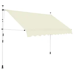 Berkfield Manual Retractable Awning 300 cm Cream