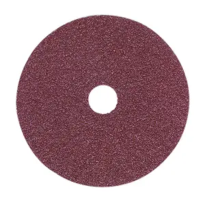 Sealey Sanding Disc Fibre Paper Backed Diameter 115mm 36 Grit Pack of 25 Pieces FBD11536