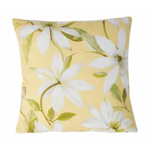 Olivia Summer Scatter Cushion - Square Filled Pillow for Home Garden Sofa, Chair, Bench, Seating Furniture - 43 x 43cm