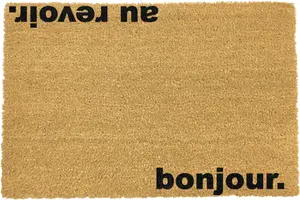 Bonjour, Au Revoir Doormat - Regular 60x40cm