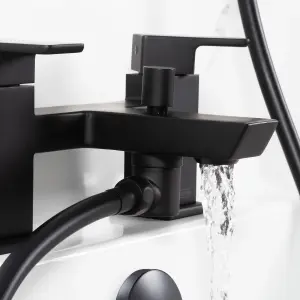 Bristan Noctis Black Manual Double Deck Shower mixer Tap