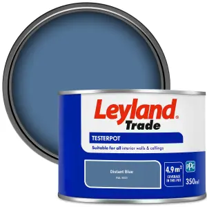 Leyland Trade Vinyl Matt Walls & Ceilings Emulsion Paint Distant Blue (RAL 5023) 350ml Tester