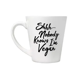 Grindstore Nobody Knows Im Vegan Mug White/Black (One Size)