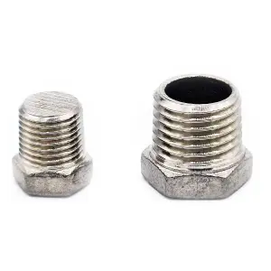 G1/8 BSP Male Hex Plug 316 Stainless Steel