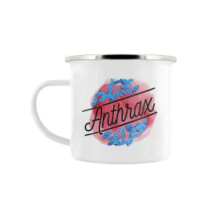 Deadly ox Anthrax Enamelled Mug White/Red/Blue (One Size)