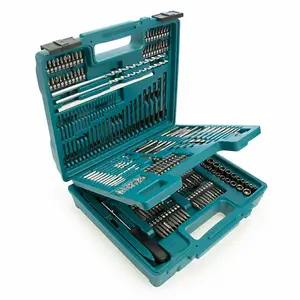 Makita E-06270 212PC Drill Bit Maintenance Set Wood Stone Metal Holesaw Flat Bit